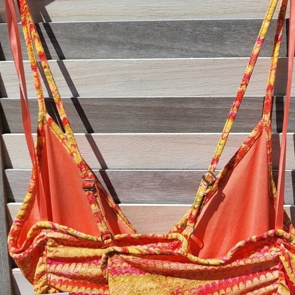 Women's Sleeveless Ruched Front Tiered Dress | Wild Fable | Large - Picture 6 of 12